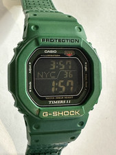 CASIO G-SHOCK DW-56RTB 3 Referee Vintage GREEN Leather Band Timers Digital Watch