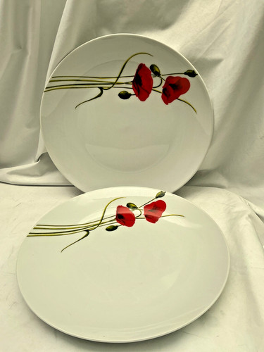 Dunelm red poppy - red, dinner