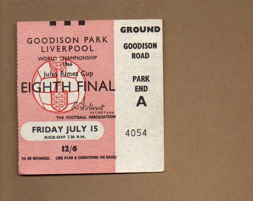 Used ticket 1966 - -,