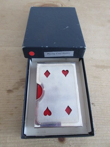 Silver plated cut out playing - silver,