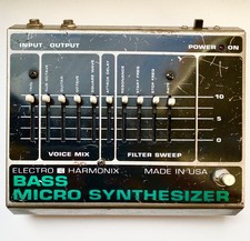 Electro-Harmonix Bass Micro Synthesiser Guitar Effects Pedal Analog Synth USA