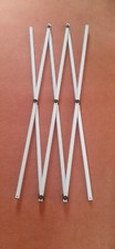 WHITE TRIPLE REPLACEMENT X (CROSS) BARS/SPARE PARTS,OUTSUNNY POP UP GAZEBO FRAME