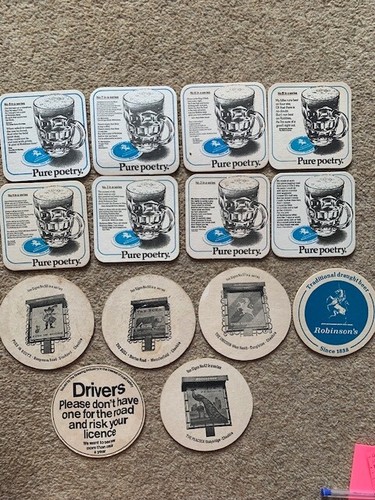 Robinsons breweries beer mats - robinsons,