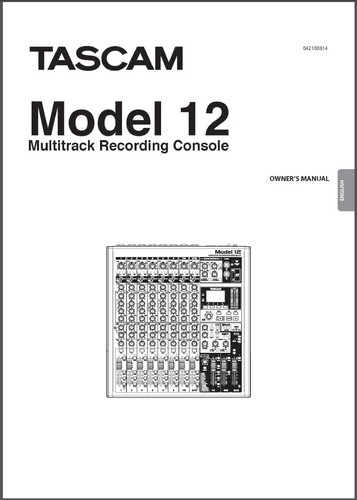 Tascam model manual daw - &,