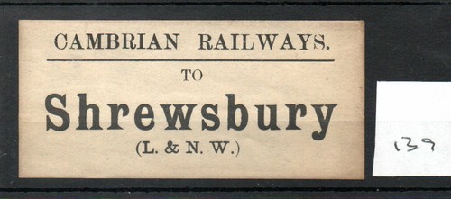 Cambrian railways luggage - cr,