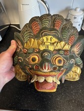 Vintage carved wooden balinese - wooden,