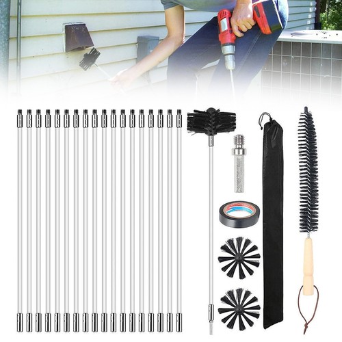 Chimney cleaning brush kit - chimney,