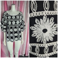 Indigo Poppy Bohemian White