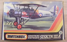 Matchbox Armstrong Whitworth Siskin PK-25 INCOMPLETE DECALS