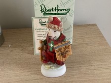 Robert Harrop DPMILL11 WHITE BULL TERRIER PUPPY RUDOLPH A KNIGHT BEFORE XMAS