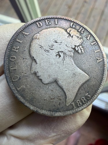 1883 great britain half - great, crown