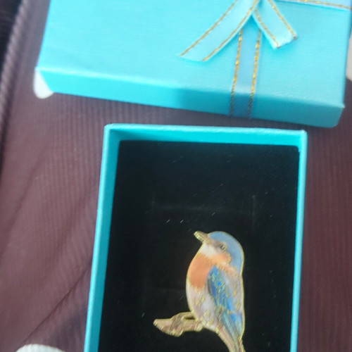 Multicolour enamel metal bird - enamel,