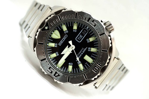 Seiko black monster automatic - seiko,