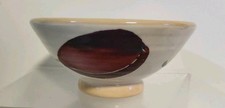 Eden Studio Pottery Northern Ireland Spongeware Fruit Plum Handpainted Bowl