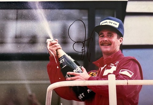 Nigel mansell hand signed - nigel,