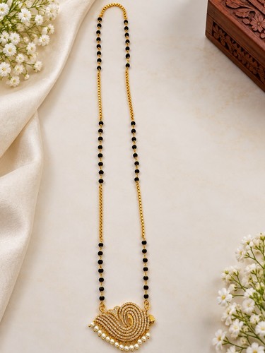Gold tone black beads - tone,