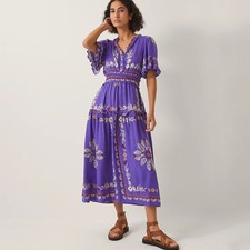 Monsoon Lenora Print Midi