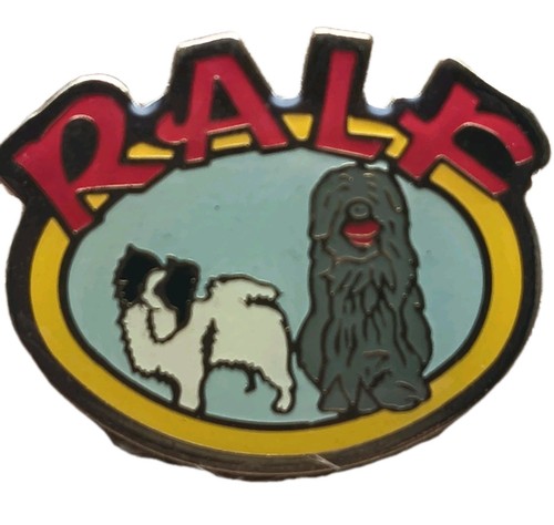Vintage ralf enamel dog - dog, pin