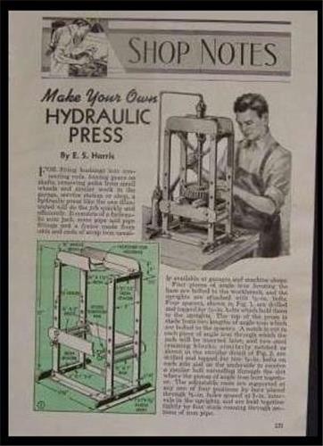 Hydraulic arbor press - hydraulic,