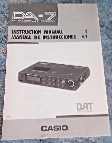 Casio portable digital - da-7,