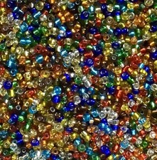 3000+ Glass 2mm Seed Beads Silver Lined - Pick your Colour
