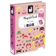 Janod Girl Crazy Faces Magneti'Book Girl Crazy Faces Dress Up Game Activity New