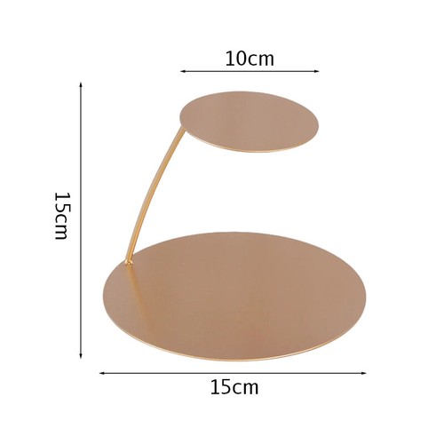 Iron gold cake stand layer - layer, 2