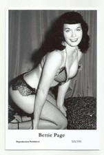 BX96) BETTIE PAGE SWIFTSURE PHOTO POSTCARD (333/193) FILMSTAR PIN UP GLAMOR