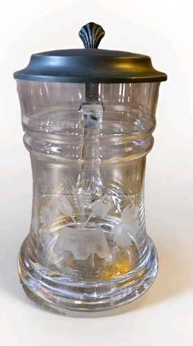 Rein zinn etched - zinn, glass