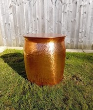 Habitat orrico side table, Rose Gold, Hemmered Copper Finish