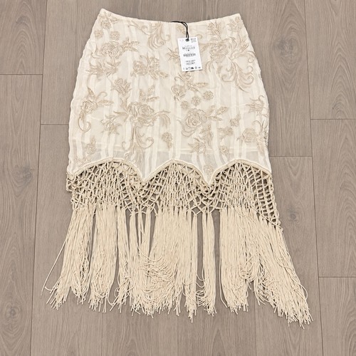 Zara cream embroidered crochet - cream,