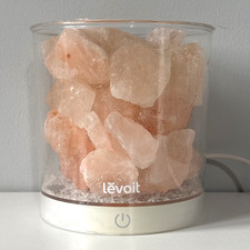 Himalayan Pink Crystal Salt Rock Lamp By Levoit Cora Touch Light USB Or Plug In