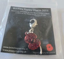 Rare Buckley Poppy Charm 2011 New In Pkt