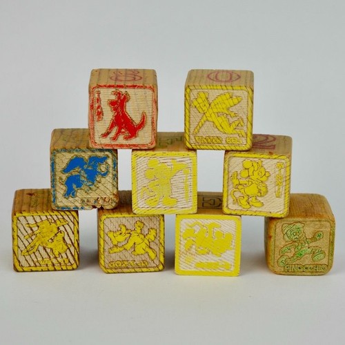 Vintage disney wooden alphabet - disney,