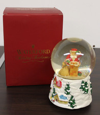 Waterford Holiday Heirlooms Rooftop Musical Snowglobe Motor Not Working Santa