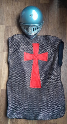 Kid knight chain mail visor - chain,