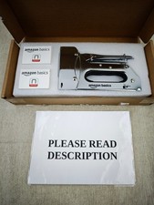 Amazon Basics Heavy Duty Stapler Gun with 1000 Staples, for Upholstery (READ)