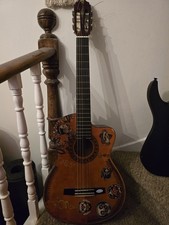 Valencia Cg160CVT/NA Electro Acoustic Classical Guitar - Hand Painted Good Cond