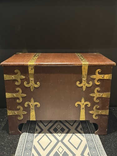 18th antique strongbox - 17/18th,