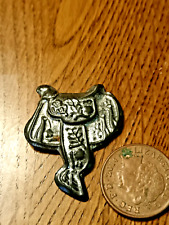 Vintage Tin plate Pin Badge Brooch Mexican symbolism 1960's