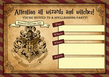 Harry potter invitations - harry,