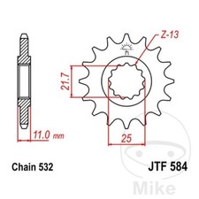 Sprocket for Yamaha FZR 750 R