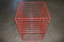 Red Square Dump Bin Storage