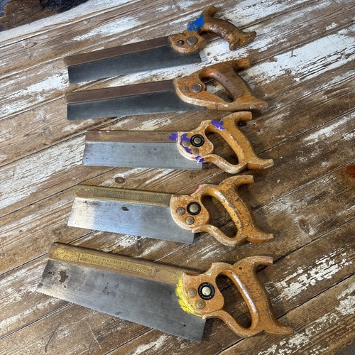 Vintage brass backed tenon - vintage,