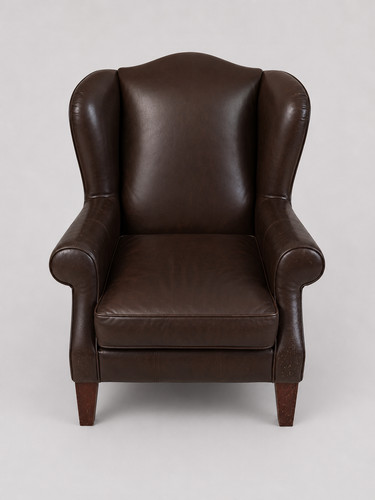 Modern leather wingback chair - modern,