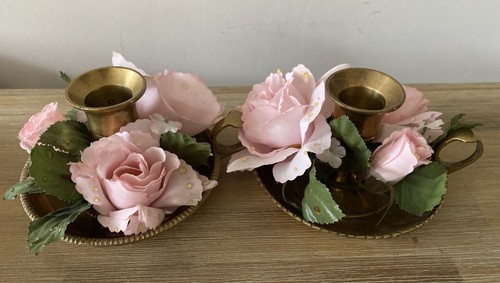 Pair vintage brass - vintage,