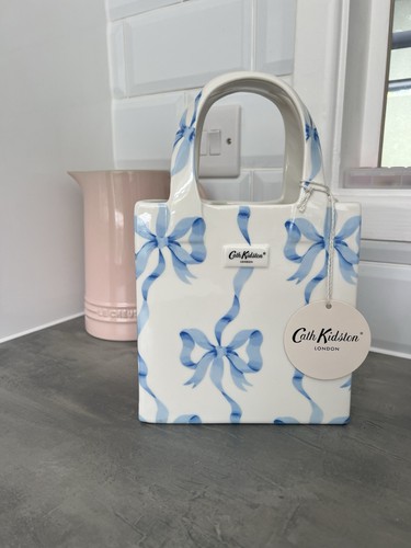 Cath kidston blue bow handbag - kidston,
