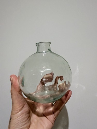 Small glass recycled bud - small,