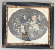 Antique Print Of A Tea Garden