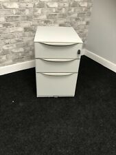 Bisley Pedestal with 3 Lockable Drawers Note 420 x 540 x 540mm Silver